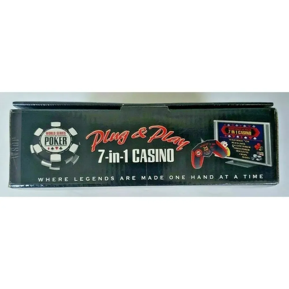 World Series of Poker Plug and Play 7-in-1 Casino by Excalibur New Package SH5